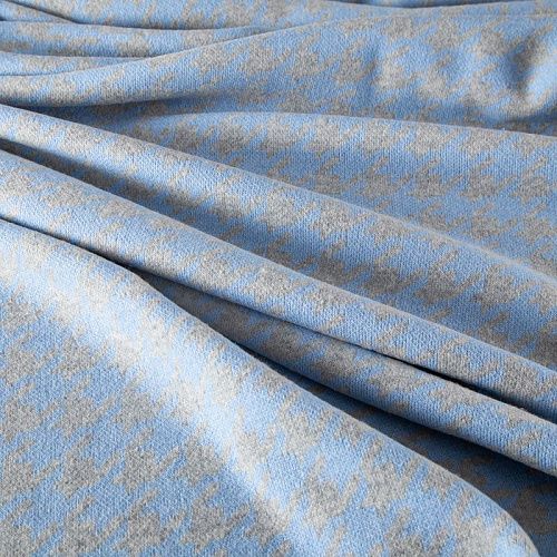 Трикотаж шерстяной вязаный 056-19829 серо-голубой