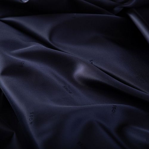 Ткань подкладочная стрейч 045-10887 темно-синий