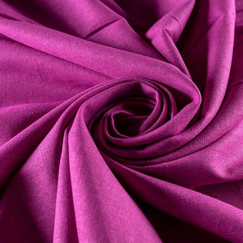 Лен натуральный К33-615 фуксия однотонный