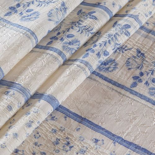 Батист с вышивкой Etro 003-16426 молочный принтованный
