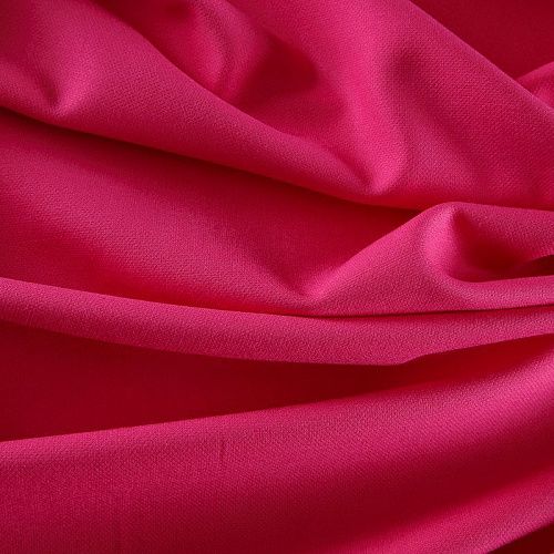 Креп стрейч 026-17241 розовый однотонный