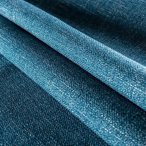 Ткань мебельная рогожка 22-02-00773 сине-зеленый однотонный