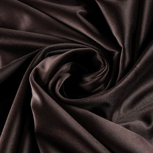 Бархат К01-124 шоколадный однотонный