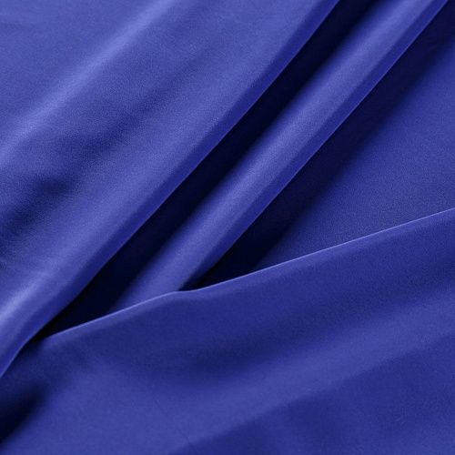 Крепдешин натуральный 028-06508 фиолетово-синий однотонный