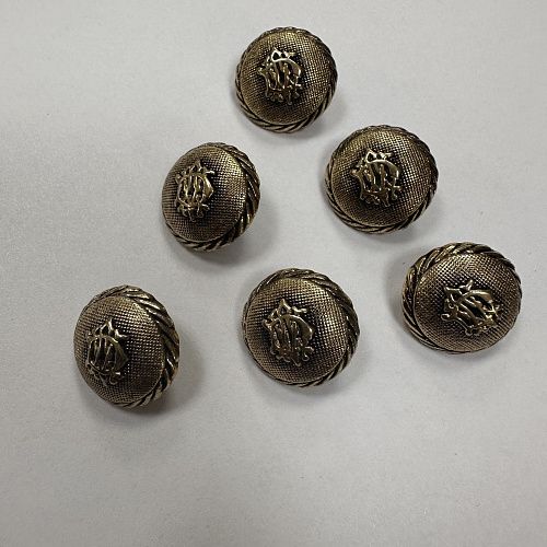 Пуговица декоративная на ножке 18мм металл бронза