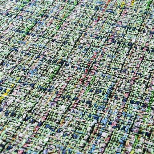 Твид шанель 052-11688 зеленый мультиколор