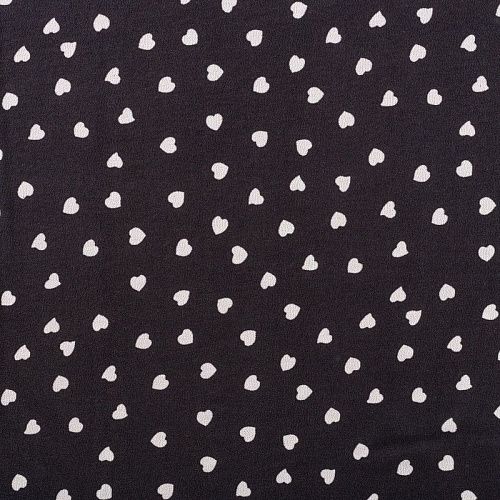 Креп-шифон 027-01429 черный принтованный