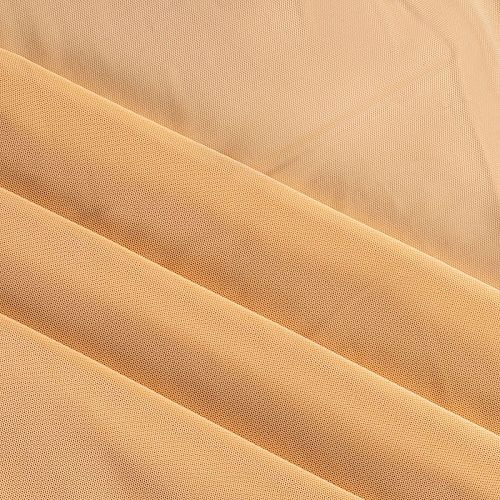 Сетка трикотажная К33-172 золотисто-бежевый однотонный