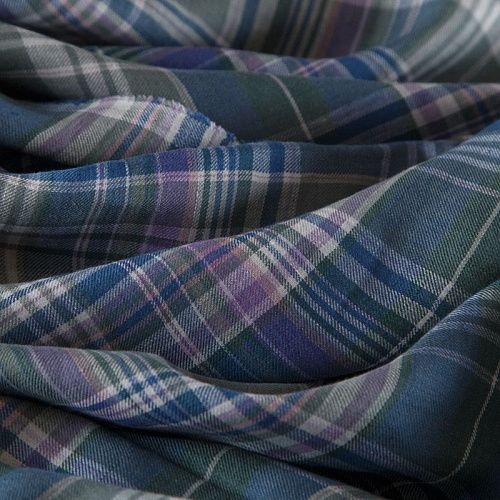 Лен натуральный Ralf Lauren 035-16268 голубой принтованный