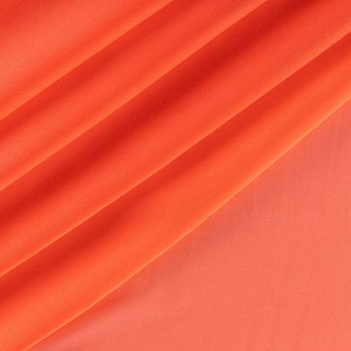 Шифон К33-888 коралловый однотонный