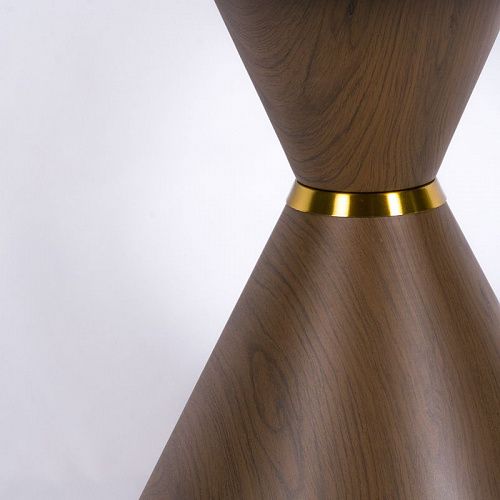 Столик журнальный d-50 см V13 металл/МДФ/экокожа