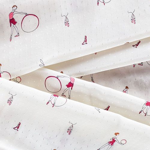 Вискоза 009-1011 молочный принтованный