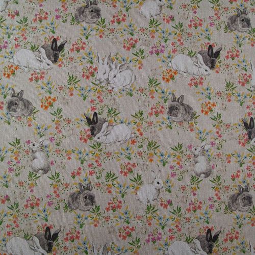 Ткань портьерная H-280 см 19-02-15865 экрю принтованный