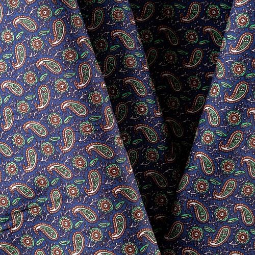 Хлопок К28-094 сине-фиолетовый принтованный