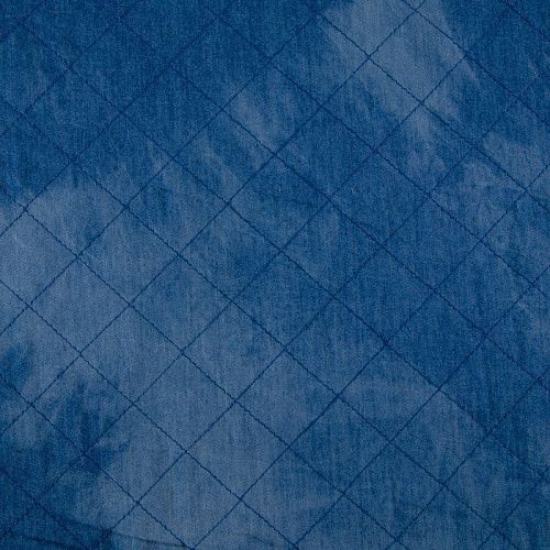 Курточный стеганный джинс с утеплителем 033-20085 синий