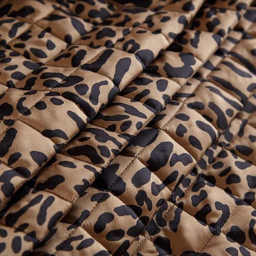 Ткань курточная 2-х сторонняя 033-14707 коричнево-черный принтованный