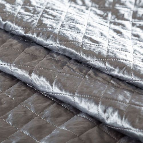 Ткань курточная К32-362 серебристо-серый однотонный