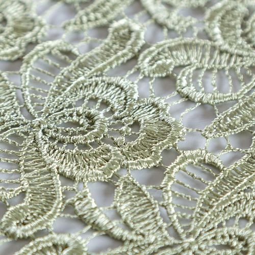 Гипюр-макраме 012-10186 фисташковый