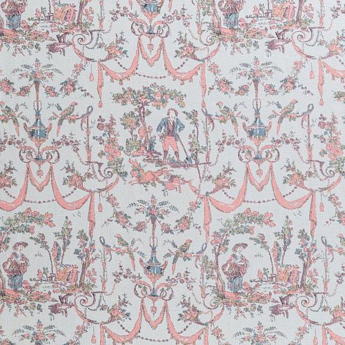 Твил-штапель 069-08629 молочный принтованный