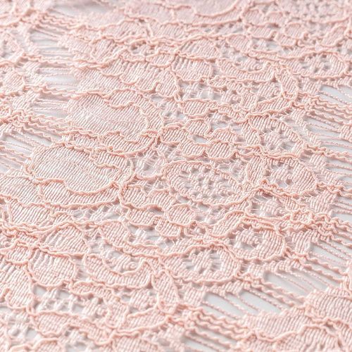 Гипюр К33-678 персиковый однотонный