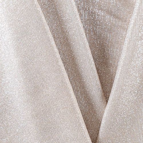 Трикотаж с люрексом 056-06047 белое золото однотонный