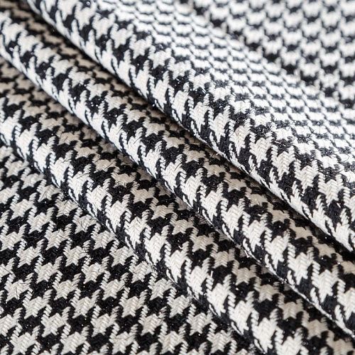 Твид 052-05410 черно-белый пье-де-пуль