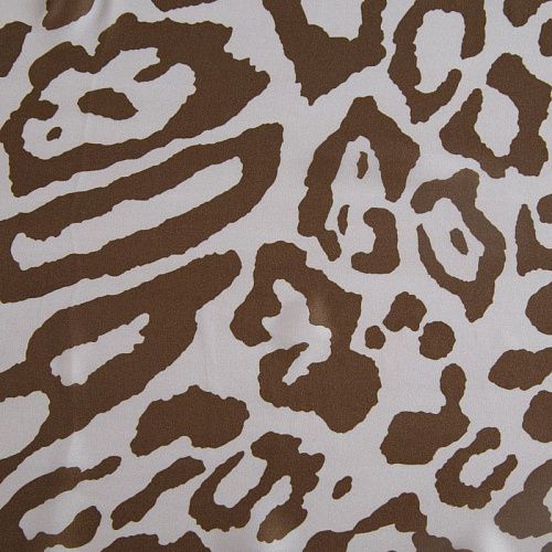 Шелк натуральный 064-14708 молочный принтованный