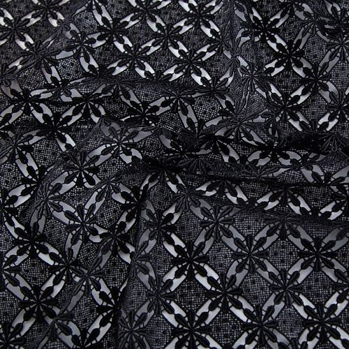 Гипюр-макраме 012-20204 черный