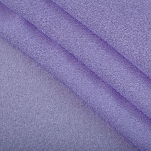 Креп-шифон шелковый 027-16141 лавандовый однотонный