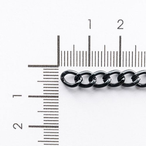 Цепь декоративная 4 мм металл 158-4-черный