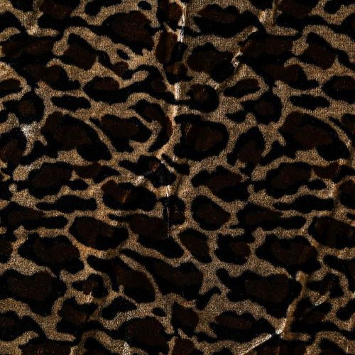 Бархат К26-513 коричневый принтованный