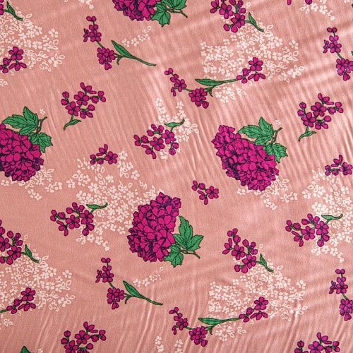 Хлопок 063-02044 пудрово-розовый принтованный