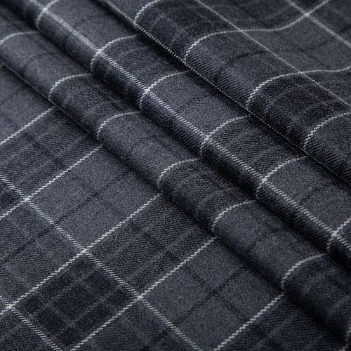 Шерсть костюмная 025-20003 серый клетка