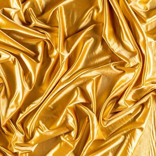 Бархат-лайкра К33-762 желто-золотой однотонный