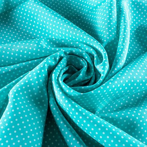 Вискоза 009-00981 мятно-бирюзовый принтованный