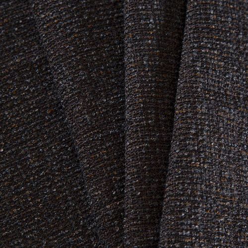 Ткань мебельная букле 22-02-14499 темно-коричневый меланж