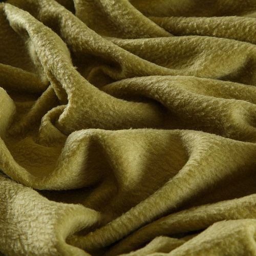 Флис 061-15710 оливковый однотонный