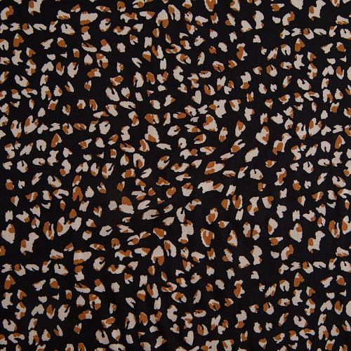 Штапель 069-17027 черный принтованный