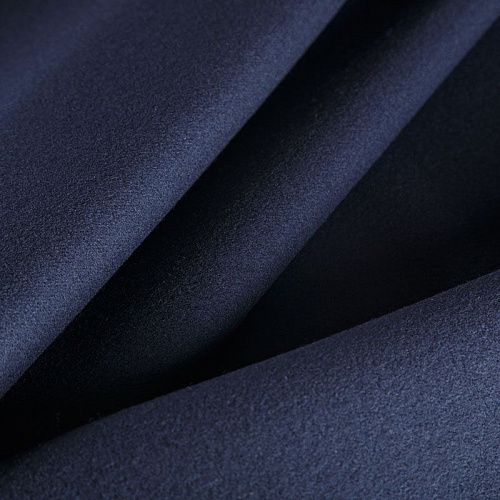 Пальтовый трикотаж 040-05913 темно-синий однотонный