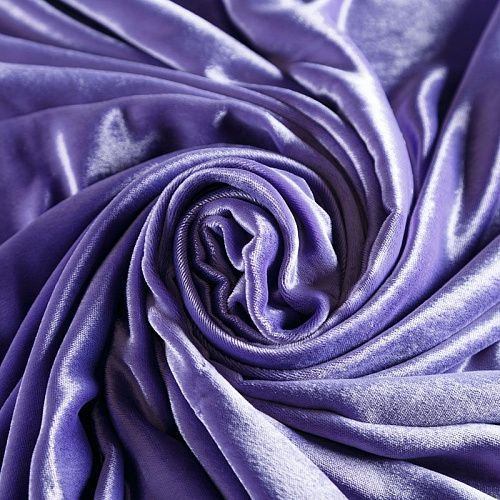 Бархат 002-06555 темно-лавандовый однотонный