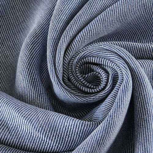 Лен натуральный 035-11701 голубой деним