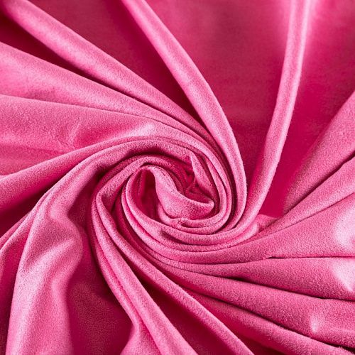 Замша искусственная 018-02326 розовый однотонный