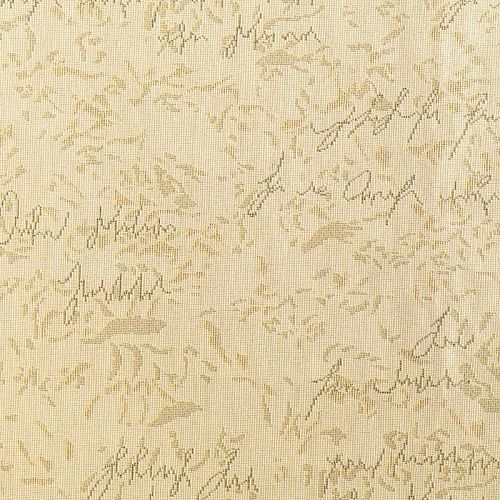 Гобелен гостиный 513-02-18 молочный рукописный принт