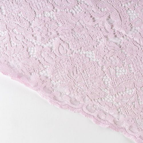 Гипюр К33-505 розовый однотонный