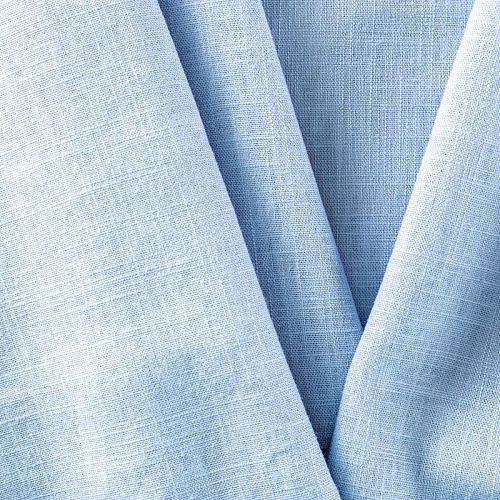 Лен натуральный 035-01391 голубой однотонный