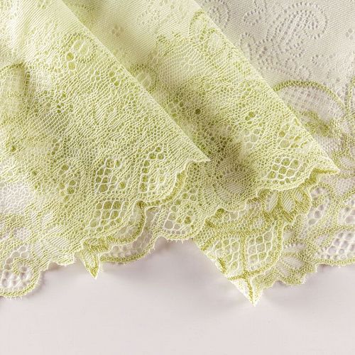 Кружево эластичное 230 мм Ф01-0073 зеленый виноград