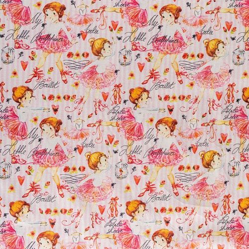 Хлопок К28-773 белый принтованный