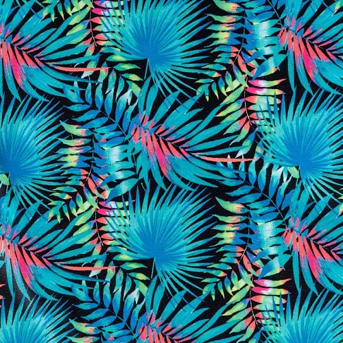 Лайкра К33-479 черный принтованный