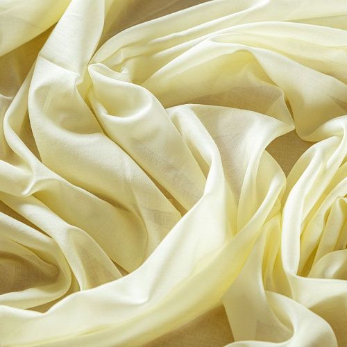 Батист 003-07834 бледно-желтый однотонный