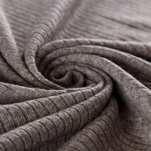 Трикотаж-лапша 056-15616 песочно-коричневый однотонный